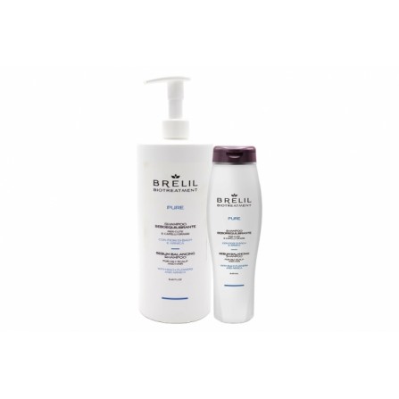 BRELIL PURE SEBORIEGUILBRANTE SHAMPOO 1000ml ШАМПОАН ЗА МАЗНА КОСА И СУХИ КРАИЩА 1000мл